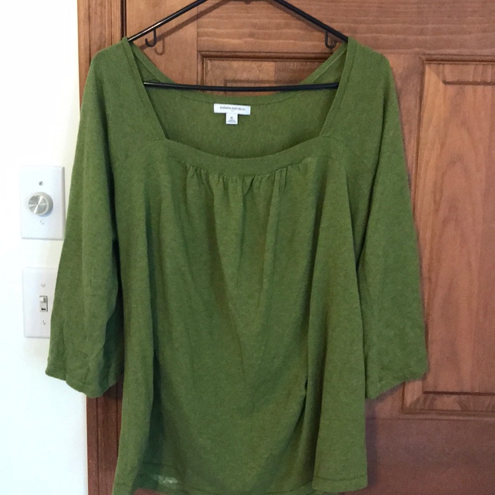 Olive Green Banana Republic Blouse